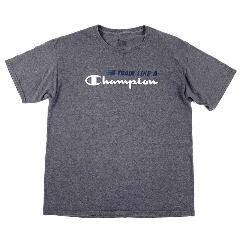 Champion Gray Athletic Graphic Tee Shirt